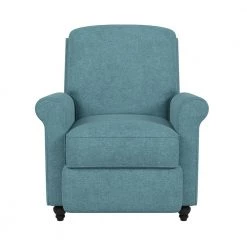 Caribbean Blue Chenille Push Back Recliner Chair by ProLounger -DealsProLounger Store caribbean blue prolounger recliners rcl37 brm55 pb 4f 1000