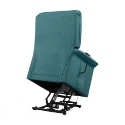 Petite Power Recline and Lift Chair in Caribbean Blue Herringbone by ProLounger -DealsProLounger Store caribbean blue prolounger recliners rcl76 hrn54 lt fa 1000