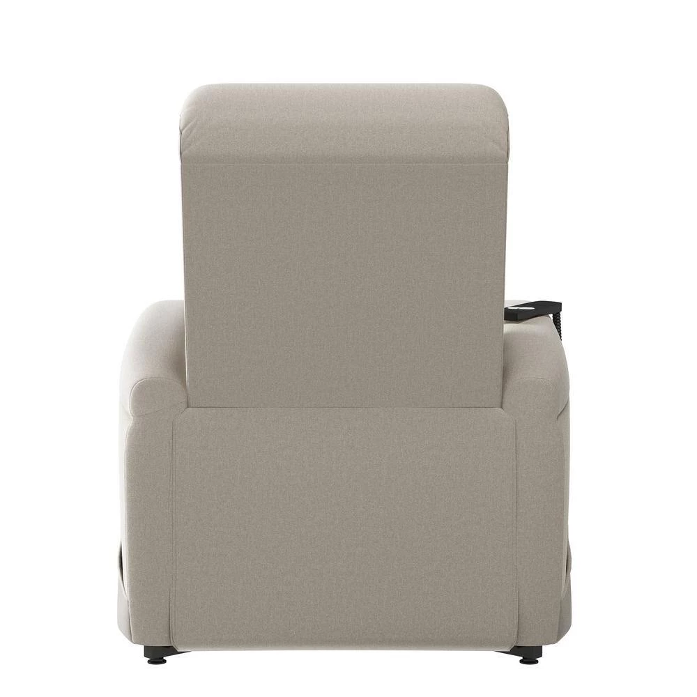 Cashmere Gray Velour Fabric Tufted Power Lift Recliner by ProLounger 7 Cashmere Gray Velour Fabric Tufted Power Lift Recliner by ProLounger - Image 5