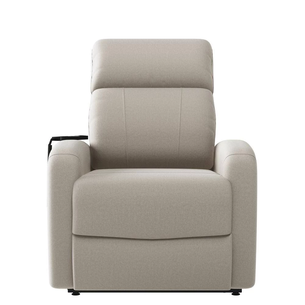 Cashmere Gray Velour Fabric Tufted Power Lift Recliner by ProLounger 9 Cashmere Gray Velour Fabric Tufted Power Lift Recliner by ProLounger - Image 7