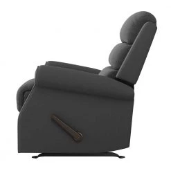 Left-Hand Charcoal Gray Low-Pile Velour Rocker Recliner by ProLounger 12 Left-Hand Charcoal Gray Low-Pile Velour Rocker Recliner by ProLounger -DealsProLounger Store charcoal gray low pile velour prolounger recliners a178389 40 1000