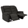 58 in. Charcoal Gray Polyester 2-Seater Reclining Loveseat with Flared Arms by ProLounger 2 58 in. Charcoal Gray Polyester 2-Seater Reclining Loveseat with Flared Arms by ProLounger -DealsProLounger Store charcoal gray prolounger loveseats rcl61 cnf17 2s 64 1000