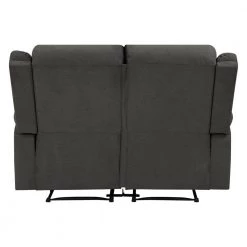 58 in. Charcoal Gray Polyester 2-Seater Reclining Loveseat with Flared Arms by ProLounger -DealsProLounger Store charcoal gray prolounger loveseats rcl61 cnf17 2s 66 1000