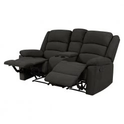 70 in. Charcoal Gray Polyester 2-Seater Reclining Loveseat with Cupholders by ProLounger 20 70 in. Charcoal Gray Polyester 2-Seater Reclining Loveseat with Cupholders by ProLounger -DealsProLounger Store charcoal gray prolounger loveseats rcl61 cnf17 2sc 1d 1000