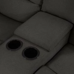 70 in. Charcoal Gray Polyester 2-Seater Reclining Loveseat with Cupholders by ProLounger 26 70 in. Charcoal Gray Polyester 2-Seater Reclining Loveseat with Cupholders by ProLounger -DealsProLounger Store charcoal gray prolounger loveseats rcl61 cnf17 2sc 44 1000