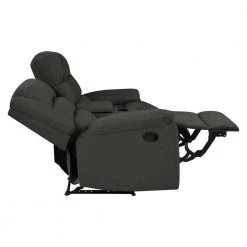 70 in. Charcoal Gray Polyester 2-Seater Reclining Loveseat with Cupholders by ProLounger 22 70 in. Charcoal Gray Polyester 2-Seater Reclining Loveseat with Cupholders by ProLounger -DealsProLounger Store charcoal gray prolounger loveseats rcl61 cnf17 2sc 77 1000