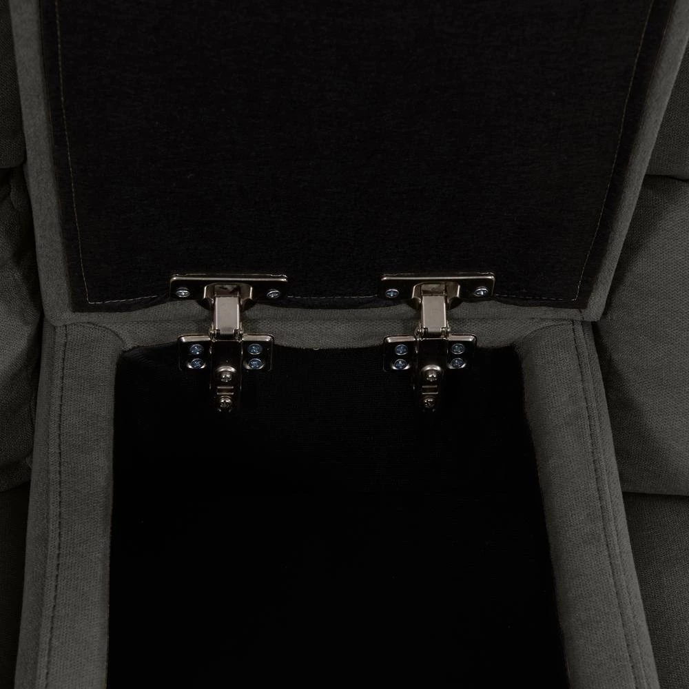 70 in. Charcoal Gray Polyester 2-Seater Reclining Loveseat with Cupholders by ProLounger 14 70 in. Charcoal Gray Polyester 2-Seater Reclining Loveseat with Cupholders by ProLounger - Image 12