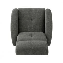 Charcoal Gray Textured Chenille Rocker Recliner Chair by ProLounger -DealsProLounger Store charcoal gray prolounger recliners a138277 1d 1000