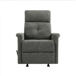 Charcoal Gray Textured Chenille Rocker Recliner Chair by ProLounger -DealsProLounger Store charcoal gray prolounger recliners a138277 4f 1000