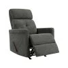 Charcoal Gray Textured Chenille Rocker Recliner Chair by ProLounger -DealsProLounger Store charcoal gray prolounger recliners a138277 64 1000