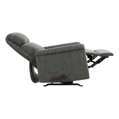 Charcoal Gray Textured Chenille Rocker Recliner Chair by ProLounger -DealsProLounger Store charcoal gray prolounger recliners a138277 77 1000