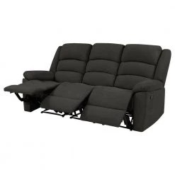79.5 in. Charcoal Gray Polyester 3-Seater Lawson Reclining Sofa with Flared Arms by ProLounger -DealsProLounger Store charcoal gray prolounger sofas couches rcl61 cnf17 3s 1d 1000