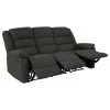 79.5 in. Charcoal Gray Polyester 3-Seater Lawson Reclining Sofa with Flared Arms by ProLounger