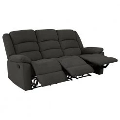 79.5 in. Charcoal Gray Polyester 3-Seater Lawson Reclining Sofa with Flared Arms by ProLounger