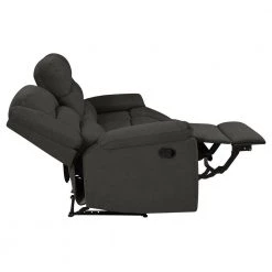 79.5 in. Charcoal Gray Polyester 3-Seater Lawson Reclining Sofa with Flared Arms by ProLounger -DealsProLounger Store charcoal gray prolounger sofas couches rcl61 cnf17 3s 77 1000