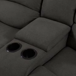 3-Seat Charcoal Gray Plush Low-Pile Velour Wall Hugger Recliner Sofa with 2 Storage Consoles and USB Ports by ProLounger 24 3-Seat Charcoal Gray Plush Low-Pile Velour Wall Hugger Recliner Sofa with 2 Storage Consoles and USB Ports by ProLounger -DealsProLounger Store charcoal gray prolounger sofas couches rcl61 cnf17 3sc 44 1000