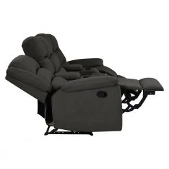 3-Seat Charcoal Gray Plush Low-Pile Velour Wall Hugger Recliner Sofa with 2 Storage Consoles and USB Ports by ProLounger 20 3-Seat Charcoal Gray Plush Low-Pile Velour Wall Hugger Recliner Sofa with 2 Storage Consoles and USB Ports by ProLounger -DealsProLounger Store charcoal gray prolounger sofas couches rcl61 cnf17 3sc 77 1000