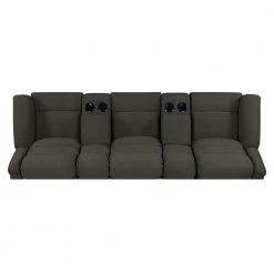 3-Seat Charcoal Gray Plush Low-Pile Velour Wall Hugger Recliner Sofa with 2 Storage Consoles and USB Ports by ProLounger 18 3-Seat Charcoal Gray Plush Low-Pile Velour Wall Hugger Recliner Sofa with 2 Storage Consoles and USB Ports by ProLounger -DealsProLounger Store charcoal gray prolounger sofas couches rcl61 cnf17 3sc a0 1000