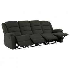 101 in. Charcoal Gray Polyester 4-Seater Lawson Reclining Sofa with Flared Arms by ProLounger