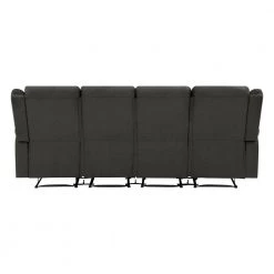 101 in. Charcoal Gray Polyester 4-Seater Lawson Reclining Sofa with Flared Arms by ProLounger -DealsProLounger Store charcoal gray prolounger sofas couches rcl61 cnf17 4s 66 1000