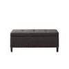 Tessa Charcoal Tufted Top Storage Bench 18 in. H x 42 in. W x 18 in. D by Madison Park