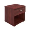 Nikalus Single Drawer 17.7 H x17.7 W Nightstand, Cherry by Boyd Sleep