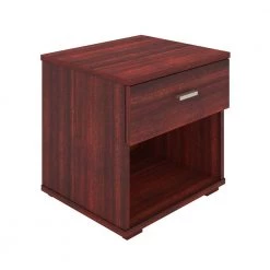 Nikalus Single Drawer 17.7 H x17.7 W Nightstand, Cherry by Boyd Sleep