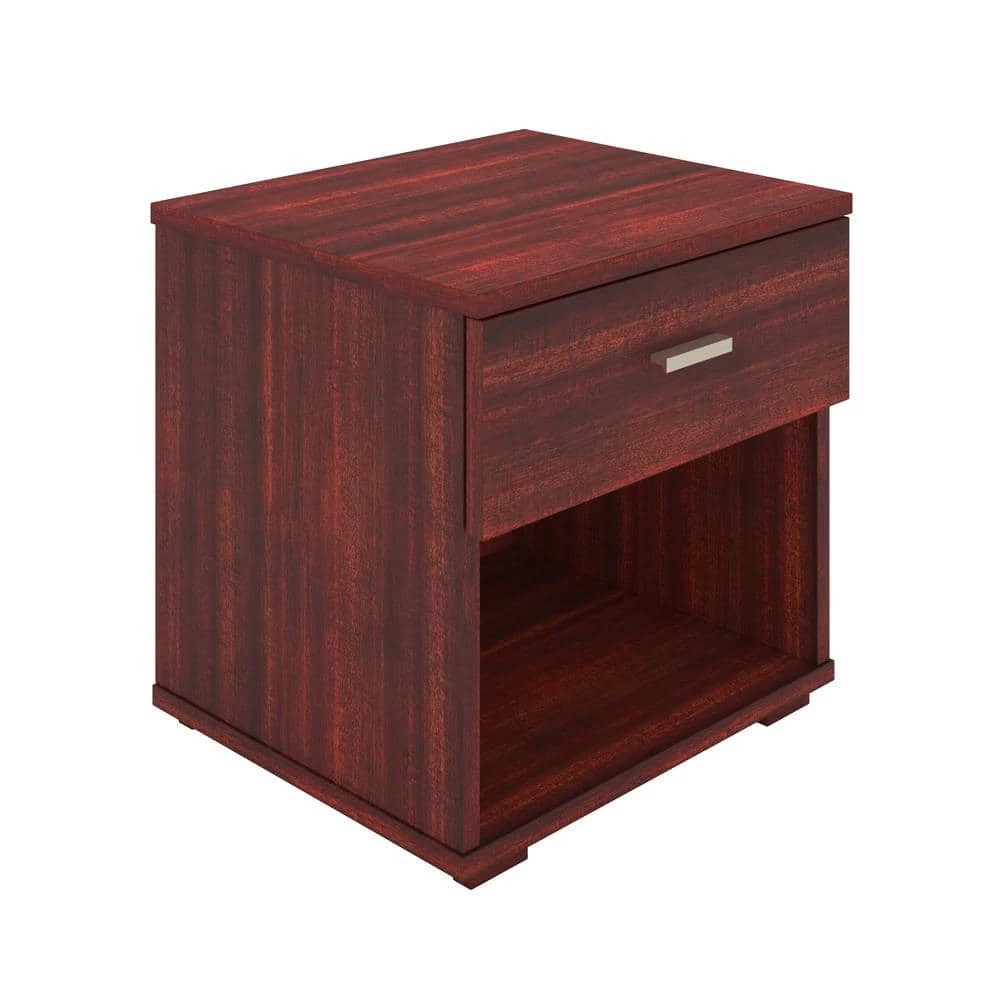 Nikalus Single Drawer 17.7 H x17.7 W Nightstand, Cherry by Boyd Sleep 3 Nikalus Single Drawer 17.7 H x17.7 W Nightstand, Cherry by Boyd Sleep