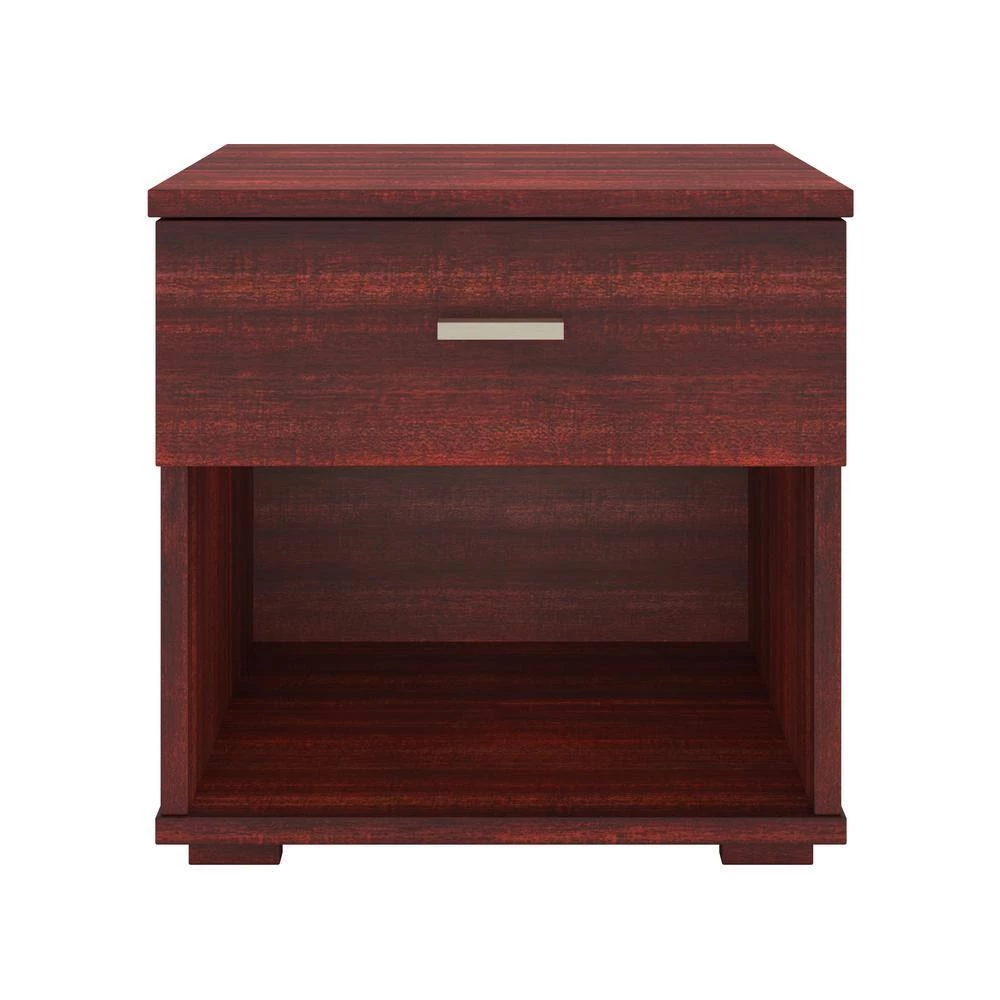 Nikalus Single Drawer 17.7 H x17.7 W Nightstand, Cherry by Boyd Sleep 5 Nikalus Single Drawer 17.7 H x17.7 W Nightstand, Cherry by Boyd Sleep - Image 3
