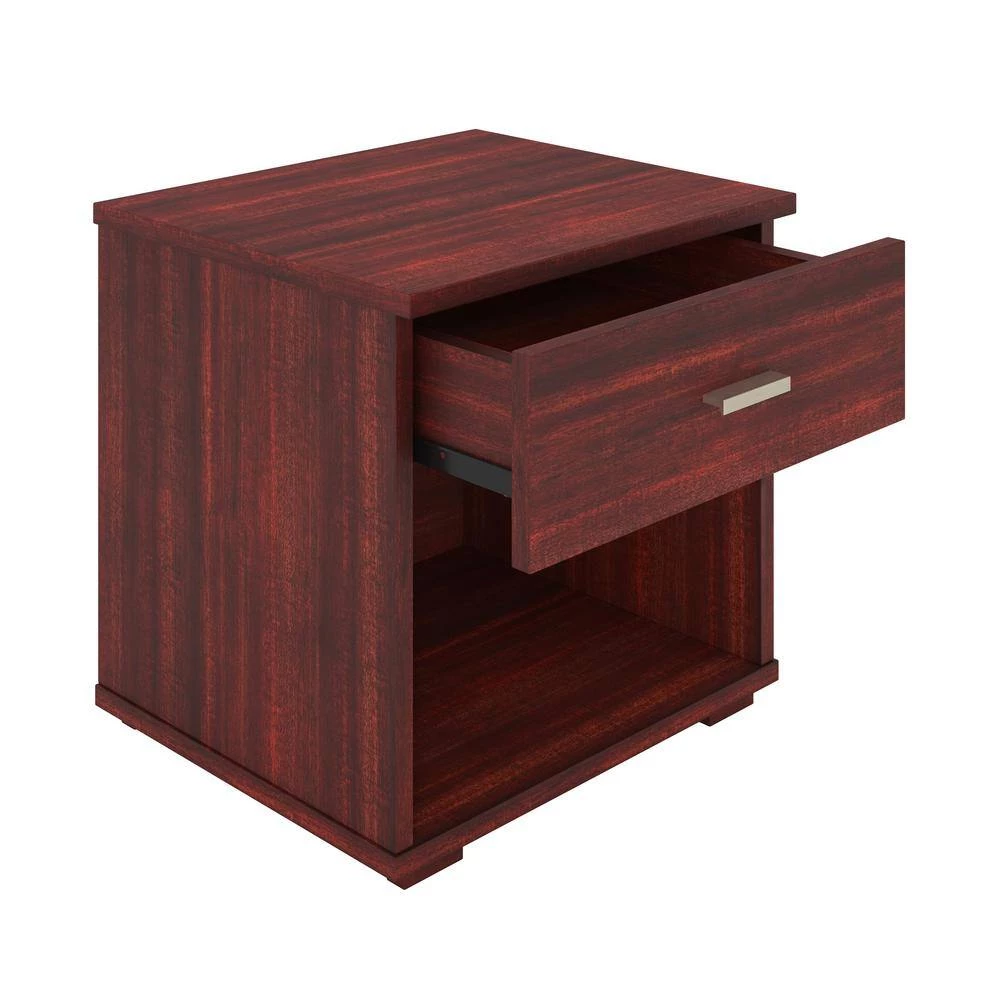 Nikalus Single Drawer 17.7 H x17.7 W Nightstand, Cherry by Boyd Sleep 4 Nikalus Single Drawer 17.7 H x17.7 W Nightstand, Cherry by Boyd Sleep - Image 2