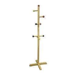 49.5 in. Kid's Yellow 8-Peg Primary-Color Coat Rack by ORE International