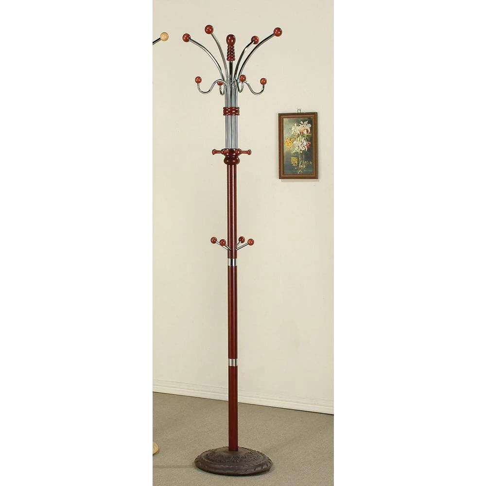73 in. Cherry Coat Rack by ORE International 4 73 in. Cherry Coat Rack by ORE International - Image 2