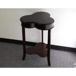 Shamrock Cherry Storage End Table by ORE International -DealsProLounger Store cherry ore international end side tables h 125 31 1000