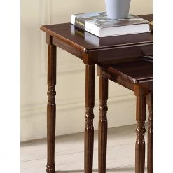 Cherry 3-Piece Nesting End Table by ORE International -DealsProLounger Store cherry ore international nesting tables jw 116a 4f 1000