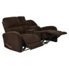 70.4 in. Chocolate Brown Chenille Polyester 2-Seater Reclining Loveseat with Cupholders by ProLounger