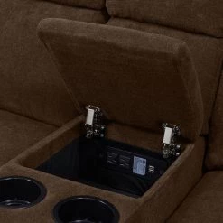 70.4 in. Chocolate Brown Chenille Polyester 2-Seater Reclining Loveseat with Cupholders by ProLounger -DealsProLounger Store chocolate brown chenille prolounger sectional sofas rcl53 brm89 2sc 66 1000