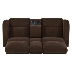 70.4 in. Chocolate Brown Chenille Polyester 2-Seater Reclining Loveseat with Cupholders by ProLounger -DealsProLounger Store chocolate brown chenille prolounger sectional sofas rcl53 brm89 2sc 76 1000