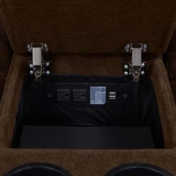 70.4 in. Chocolate Brown Chenille Polyester 2-Seater Reclining Loveseat with Cupholders by ProLounger -DealsProLounger Store chocolate brown chenille prolounger sectional sofas rcl53 brm89 2sc 77 1000