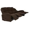 103.2 in. Chocolate Brown Polyester 4-Seater Lawson Reclining Sofa with Square Arms by ProLounger 2 103.2 in. Chocolate Brown Polyester 4-Seater Lawson Reclining Sofa with Square Arms by ProLounger -DealsProLounger Store chocolate brown chenille prolounger sofas couches rcl53 brm89 4s 64 1000
