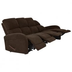 103.2 in. Chocolate Brown Polyester 4-Seater Lawson Reclining Sofa with Square Arms by ProLounger