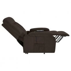 32 in. Width Chocolate Brown Velour Fabric Tufted Power Lift Recliner by ProLounger -DealsProLounger Store chocolate brown prolounger recliners a139823 77 1000