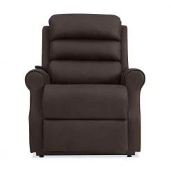 Manual Rocker Recliner and Power Lift Recliner Chairs in Chocolate Brown Nubuck Fabric (Set of 2) by ProLounger -DealsProLounger Store chocolate brown prolounger recliners a162029 c3 1000
