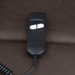 Manual Rocker Recliner and Power Lift Recliner Chairs in Chocolate Brown Nubuck Fabric (Set of 2) by ProLounger -DealsProLounger Store chocolate brown prolounger recliners a162029 fa 1000