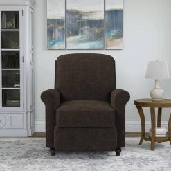 Chocolate Brown Chenille Push Back Recliner Chair by ProLounger -DealsProLounger Store chocolate brown prolounger recliners rcl37 brm89 pb c3 1000