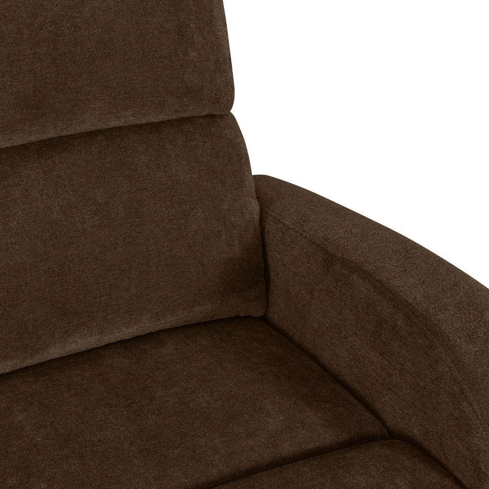 80.7 in. Chocolate Brown Polyester 3-Seater Lawson Reclining Sofa with Round Arms by ProLounger 11 80.7 in. Chocolate Brown Polyester 3-Seater Lawson Reclining Sofa with Round Arms by ProLounger - Image 9