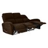 80.7 in. Chocolate Brown Polyester 3-Seater Lawson Reclining Sofa with Round Arms by ProLounger