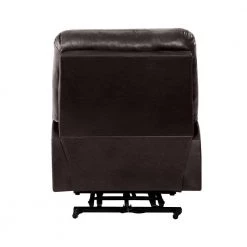Coffee Brown Faux Leather Fabric Power Recline and Lift Chair by ProLounger -DealsProLounger Store coffee brown prolounger recliners a168359 66 1000