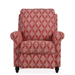 Cranberry Red Diamond Medallion Woven Fabric Push Back Recliner Chair by ProLounger 23 Cranberry Red Diamond Medallion Woven Fabric Push Back Recliner Chair by ProLounger -DealsProLounger Store cranberry red diamond medallion woven prolounger recliners a163903 1f 1000
