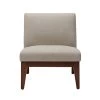 Adria Cream Slant Back Wood Upholstered Armless Accent Chair by Madison Park -DealsProLounger Store cream madison park accent chairs fpf18 0507 64 1000