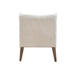 Leigh Cream Upholstered Recessed Arm Accent Chair by Madison Park -DealsProLounger Store cream madison park accent chairs mp100 0538 4f 1000